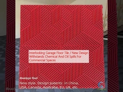 Замыкающаяся плитка на полу гаража / Новый дизайн, устойчивый к химическим и нефтяным разливам для коммерческих помещений