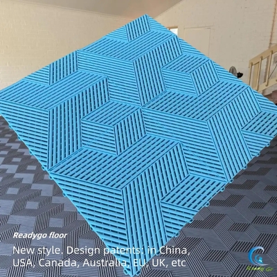 400x400 Серая гаражная полная плитка матовая отделка